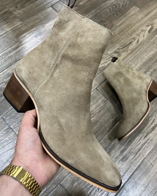 Bota gamuza color cajeta