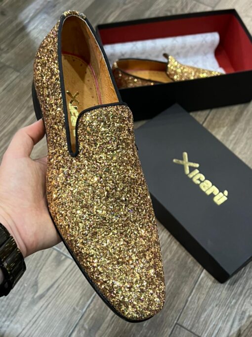 Slipper brillos oro