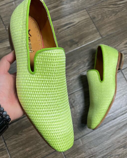 Slipper tejido verde (En modelos de liquidación no aplica envío gratis)