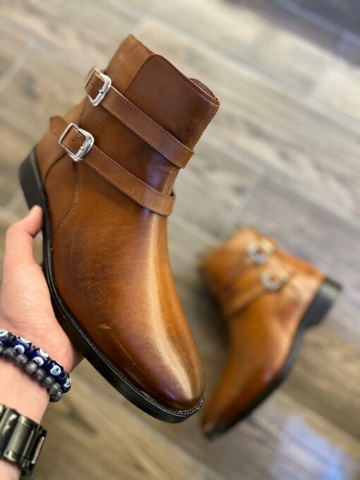 Bota piel miel