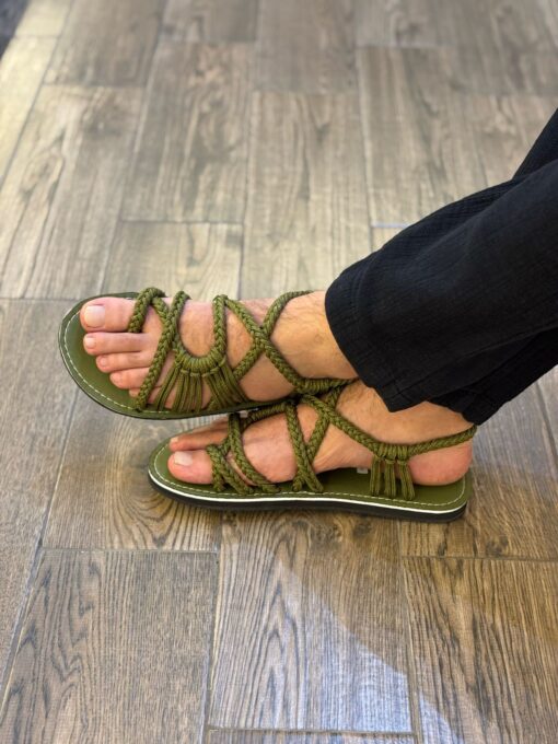 Sandalia hilo verde
