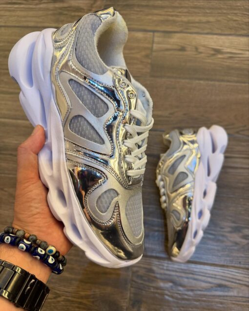 Tenis blanco plata