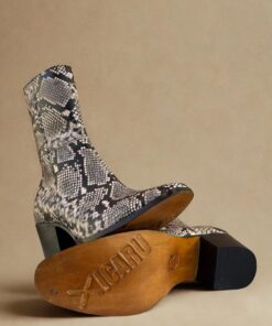 Alternative view of Bota víbora beige