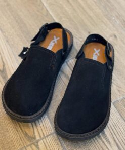 Alternative view of Sandalia gamuza negro suela ultraligera