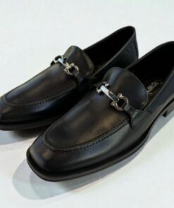 Alternative view of Zapato piel negro con herraje