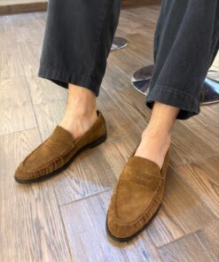Mocasin gamuza café