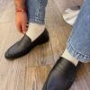 Mocasin piel negro