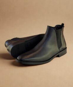 Alternative view of Bota chelsea piel negro