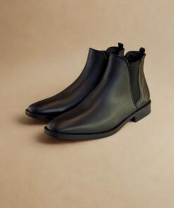 Bota chelsea piel negro