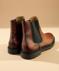 Bota chelsea piel color chedrón - Imagen 3